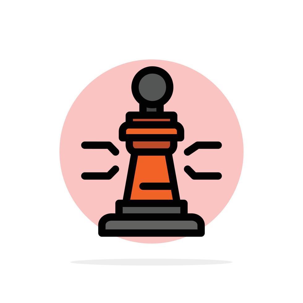 schaak spel speler koning poker abstract cirkel achtergrond vlak kleur icoon vector