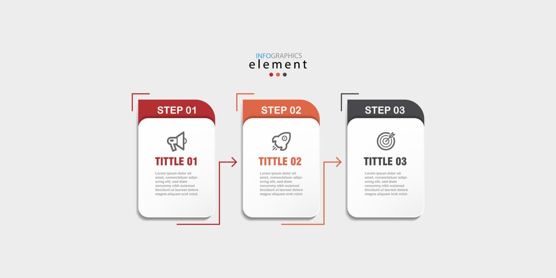 modern bedrijf infographic ontwerp sjabloon met pictogrammen en 3 opties of stappen. koel ontwerp voor werkwijze diagram, presentaties, workflow lay-out, banier, stromen grafiek, info grafiek.eps10 vector