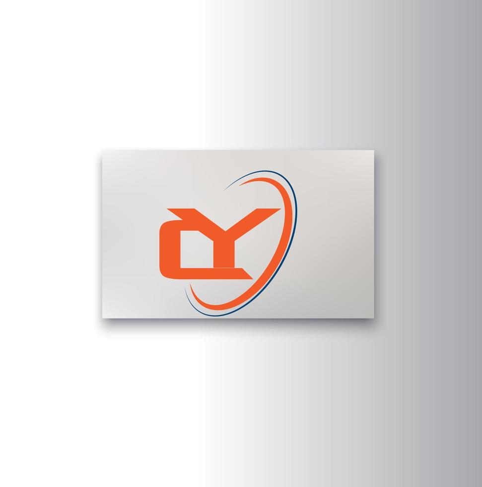 creatief cy logo ontwerp vector
