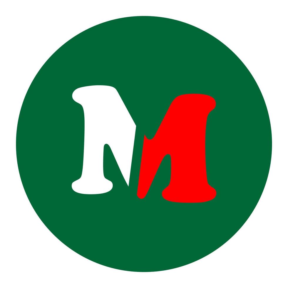 letter m logo vector