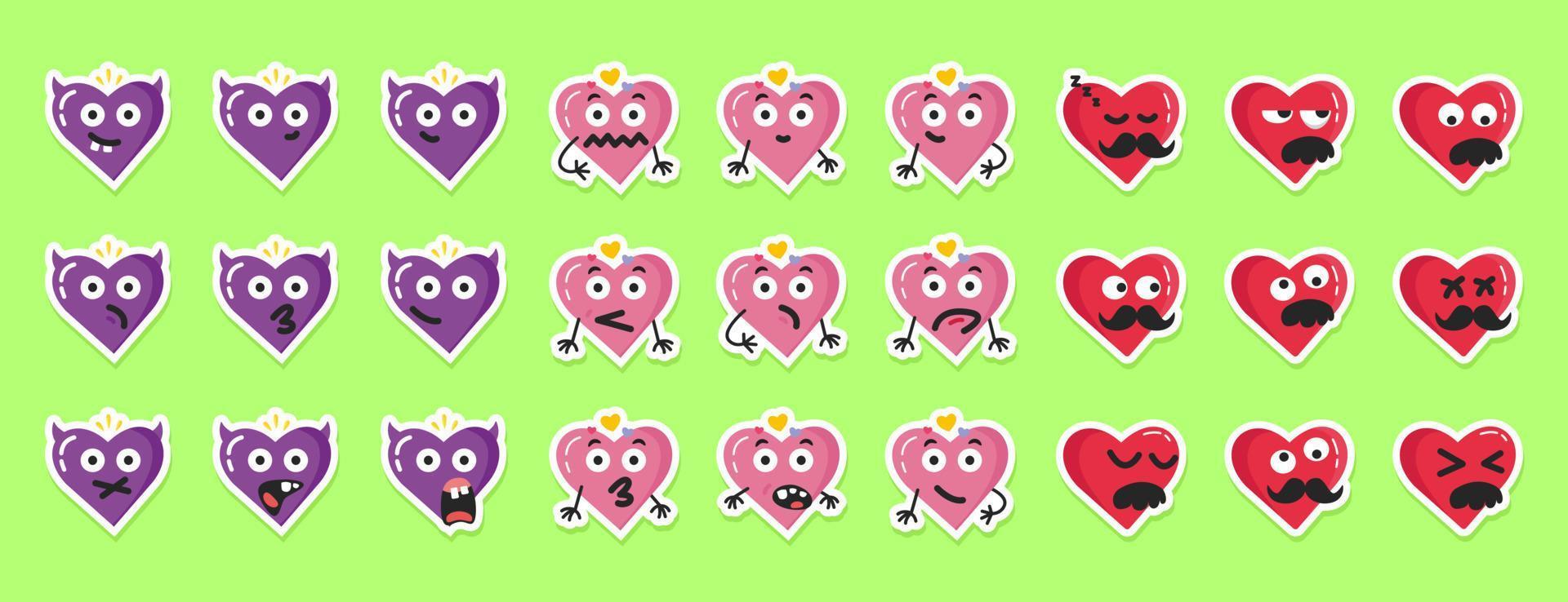 emoji hart liefde Valentijn paar vector