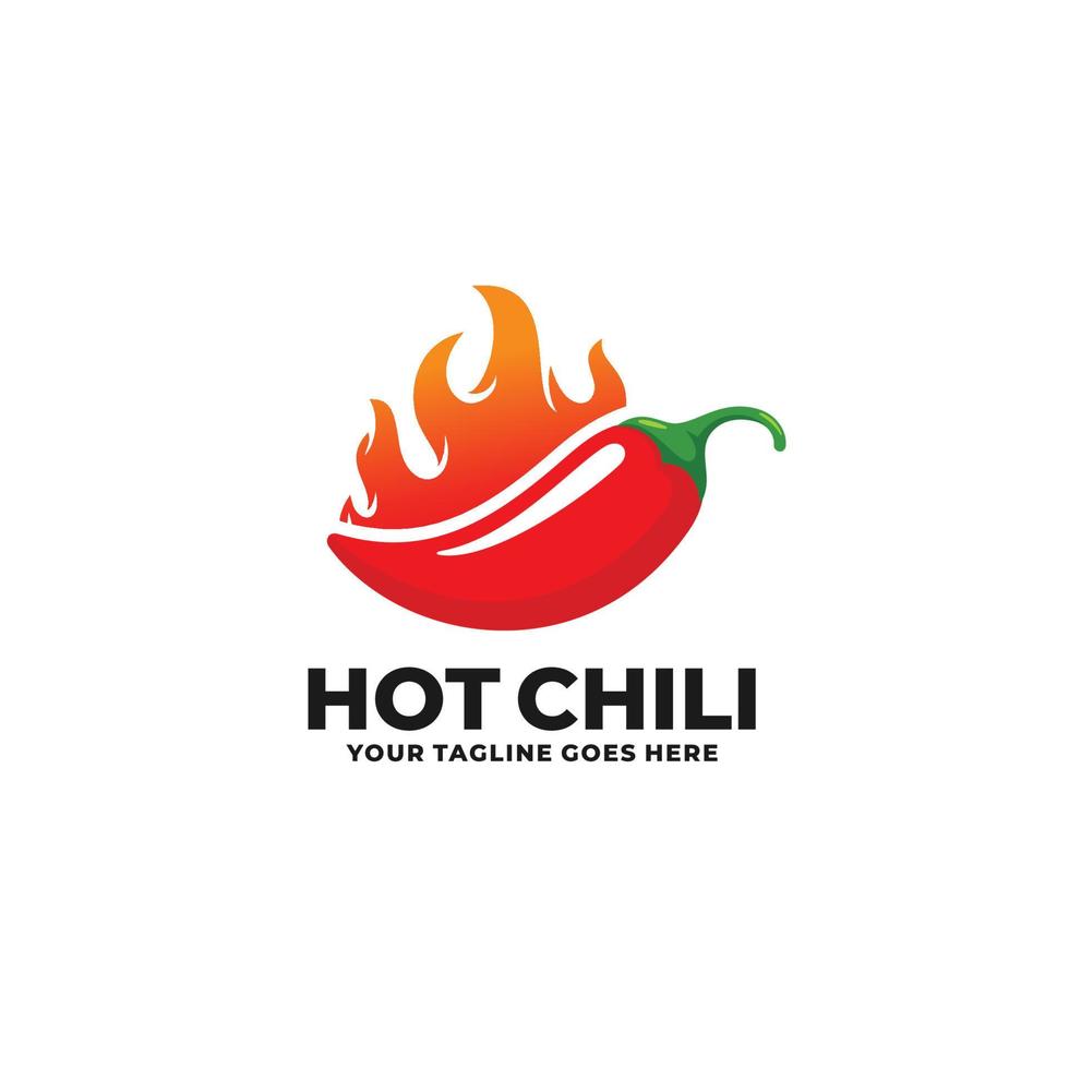 heet Chili logo vector. rood Chili logo vector