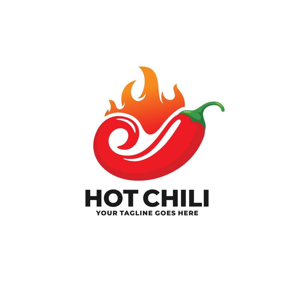 heet Chili logo vector. rood Chili logo vector