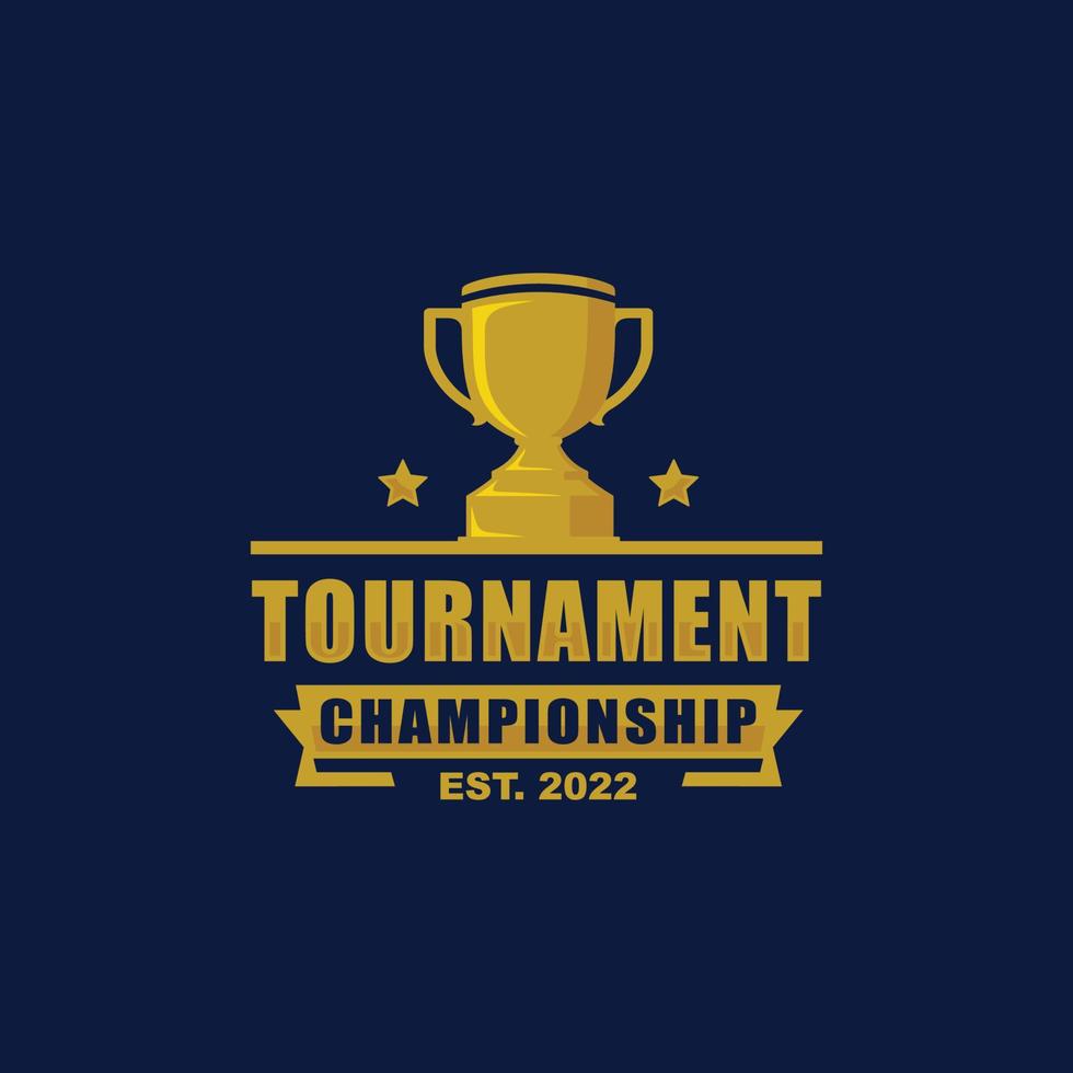 toernooi kampioenschap logo vector. trofee logo vector
