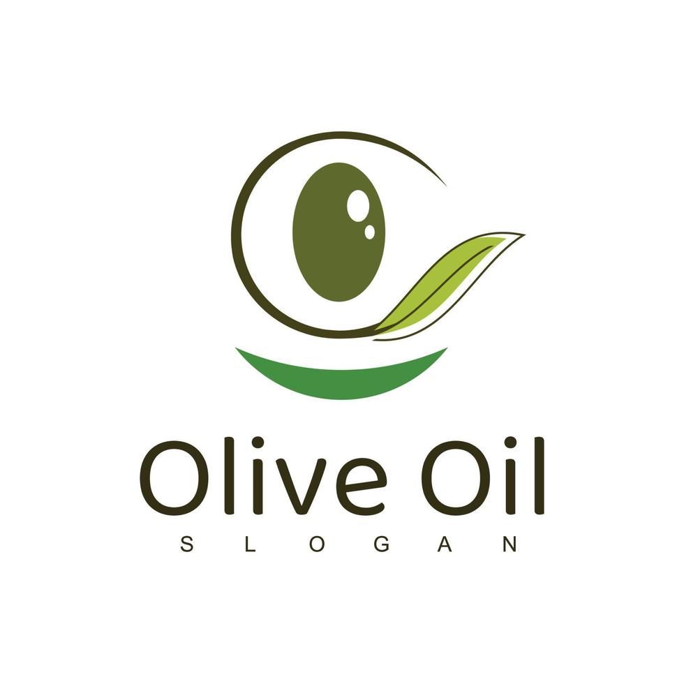 olijfolie logo ontwerpsjabloon vector