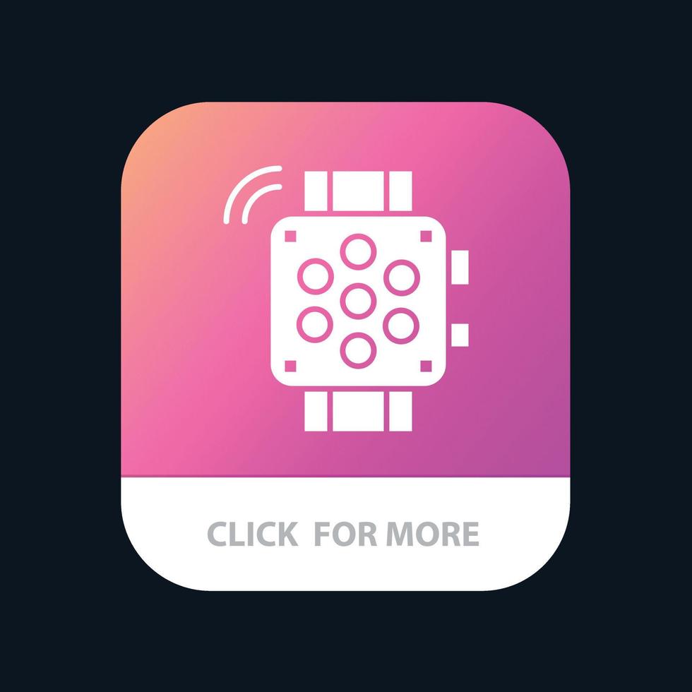 kijk maar hand- kijk maar timer onderwijs mobiel app icoon ontwerp vector