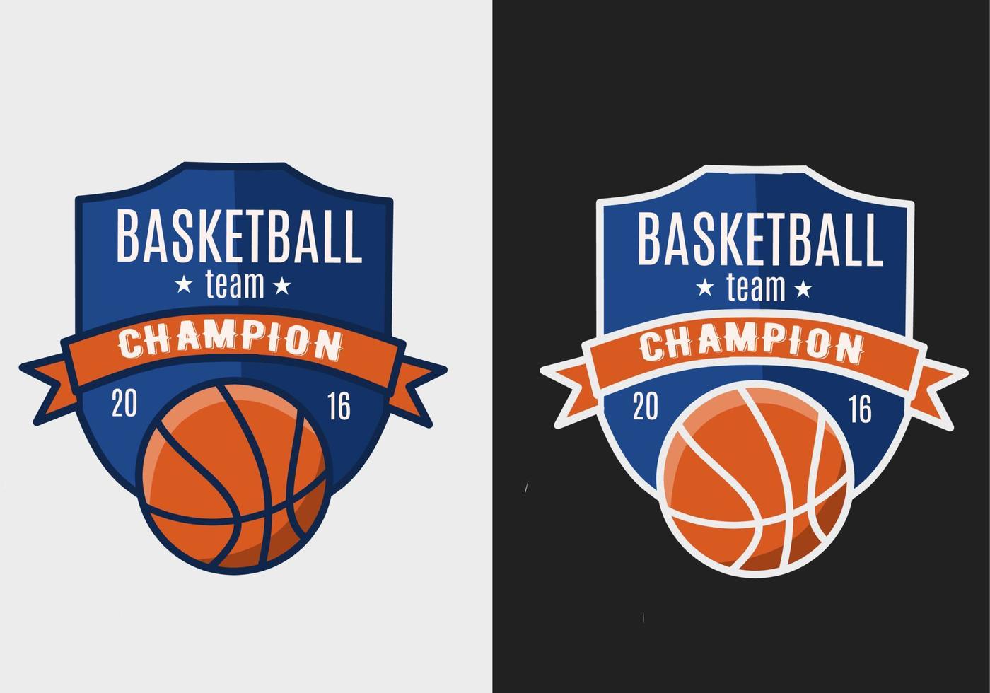 illustratie vector van basketbal teamsport logo perfect voor afdrukken, enz