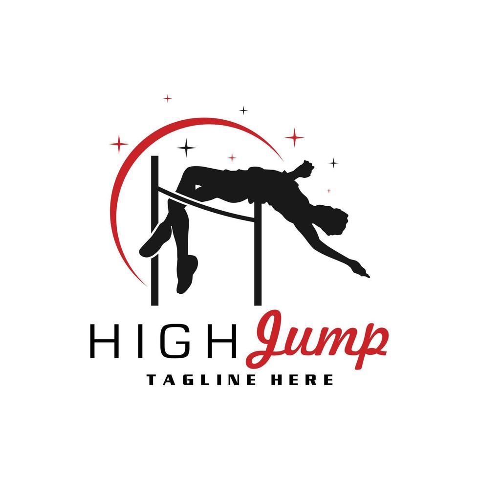 hoog springen sport- illustratie logo vector
