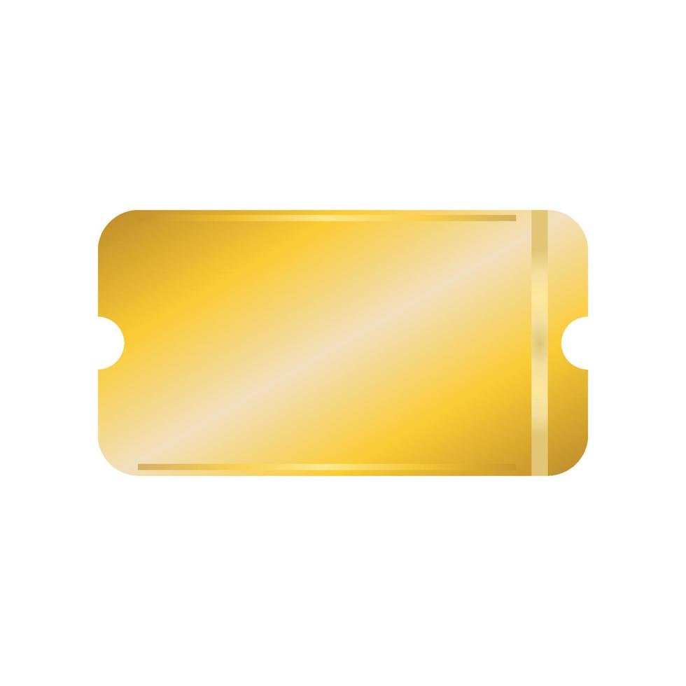 gouden ticket gemakkelijk ontwerp illustrator vector