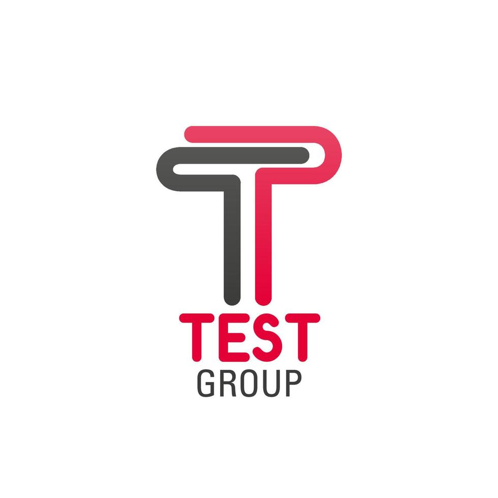 logo voor test groep bedrijf vector