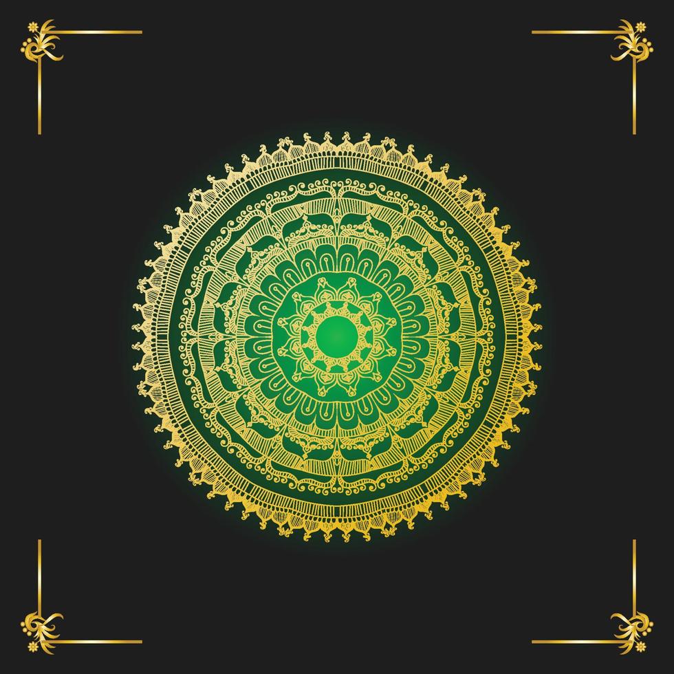 luxe sier mandala ontwerp vector