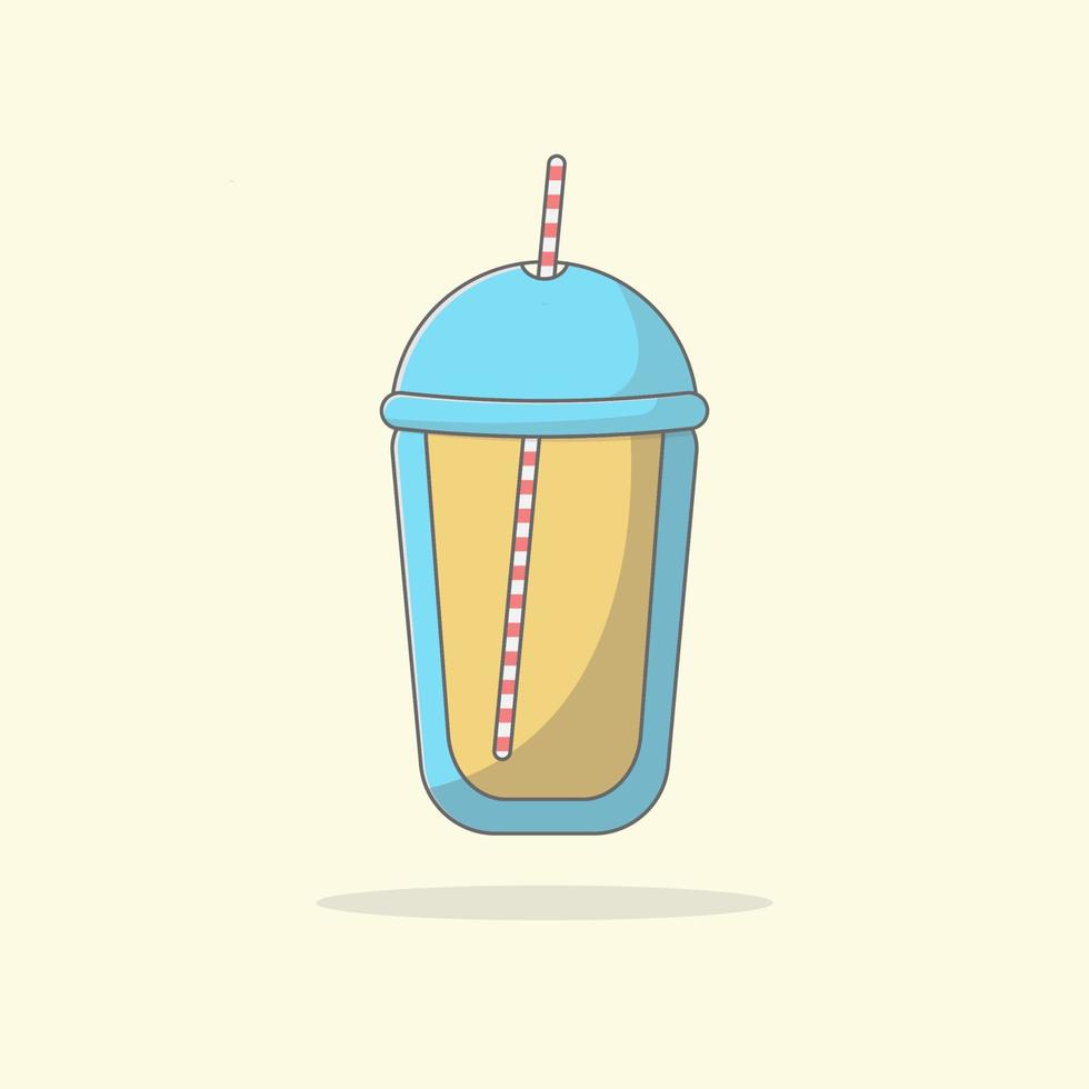 kop drinken bevroren vector illustratie.