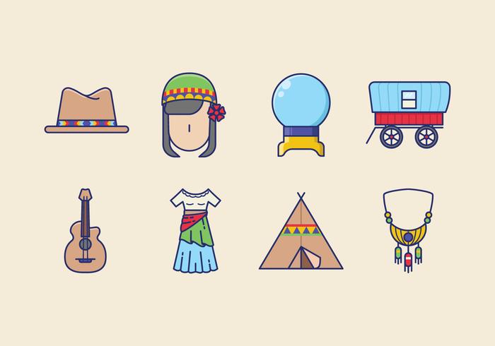 Gratis Gipsy Pictogrammen vector