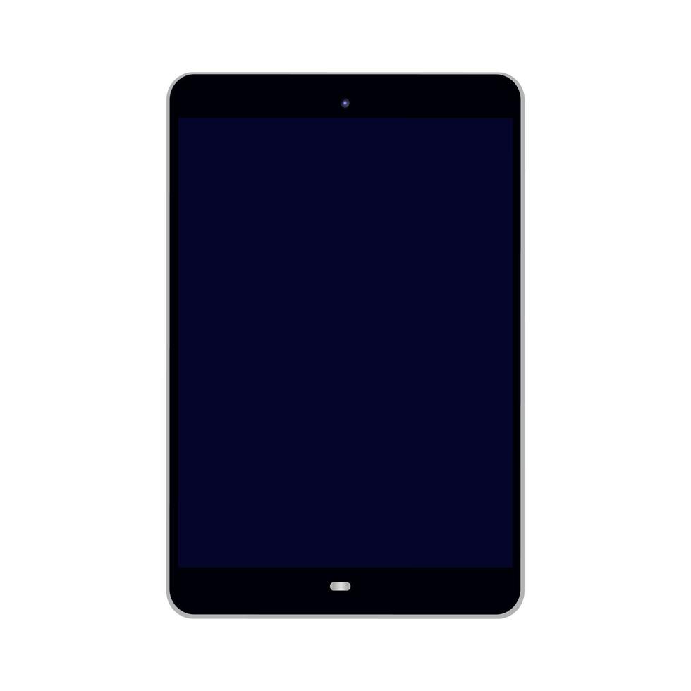 een tablet computer met een blanco scherm. vector illustratie geïsoleerd Aan een wit achtergrond