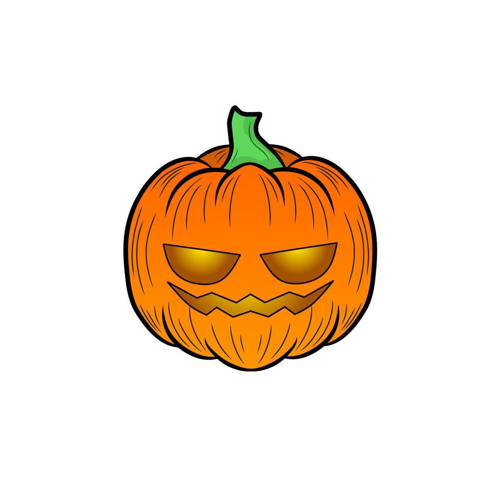 illustratie vector grafisch van karakter tekenfilm jack O lantaarn halloween