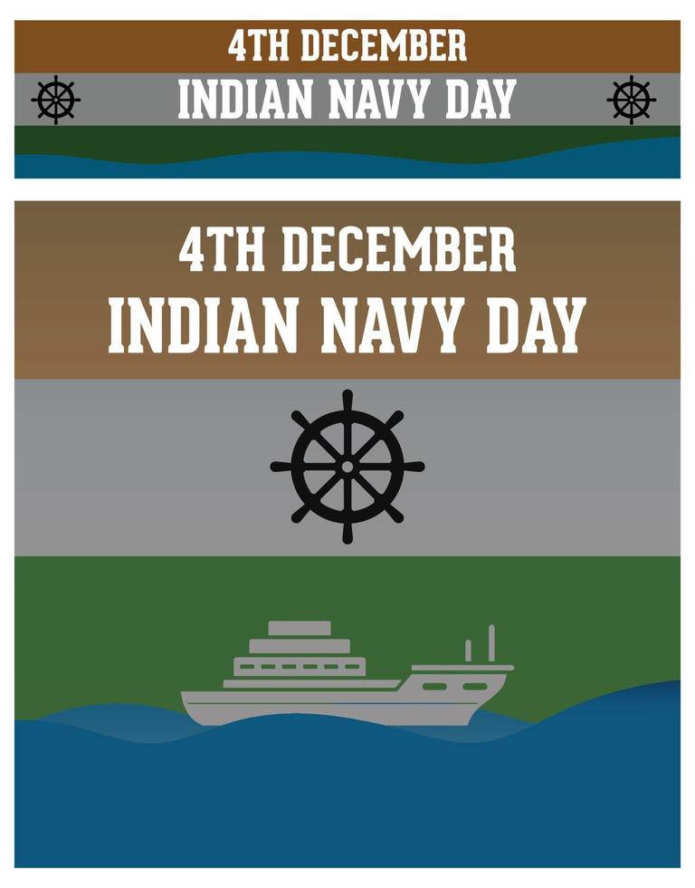 Indisch marine dag poster en banier, Indisch marine dag banier, Indisch marine dag poster, marine dag post vector