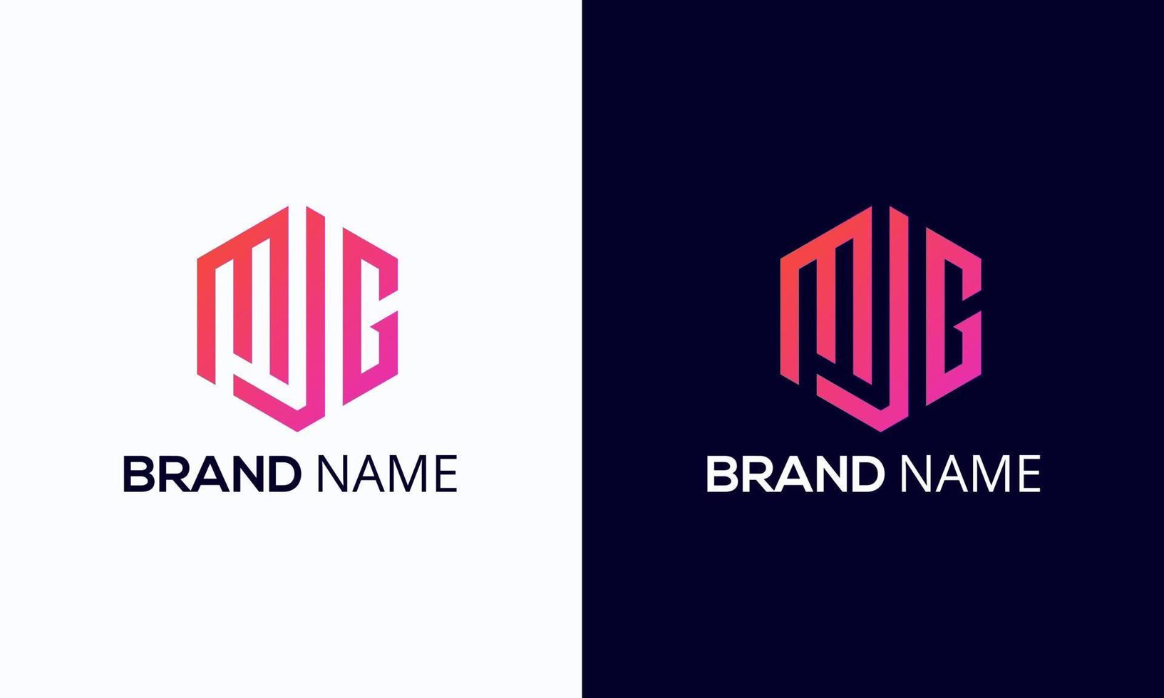 mjg brief logo en icoon ontwerpen, jmg logo, gjm logo, creatief logo ontwerp sjabloon vector