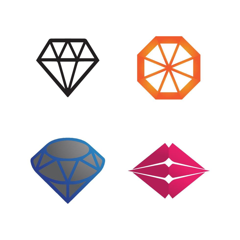 diamant logo sjabloon vector