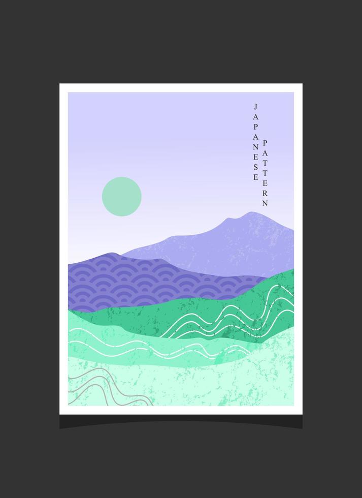 abstracte bergschildering, abstracte achtergrond, premium vector