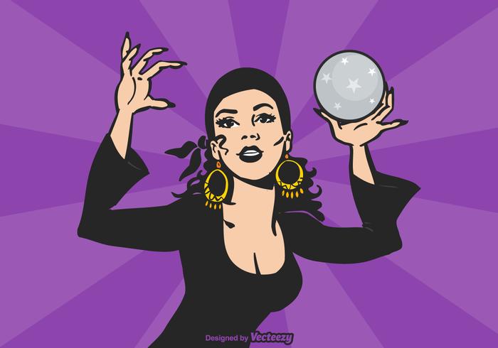 Gratis Vector Gipsy Fortune Teller