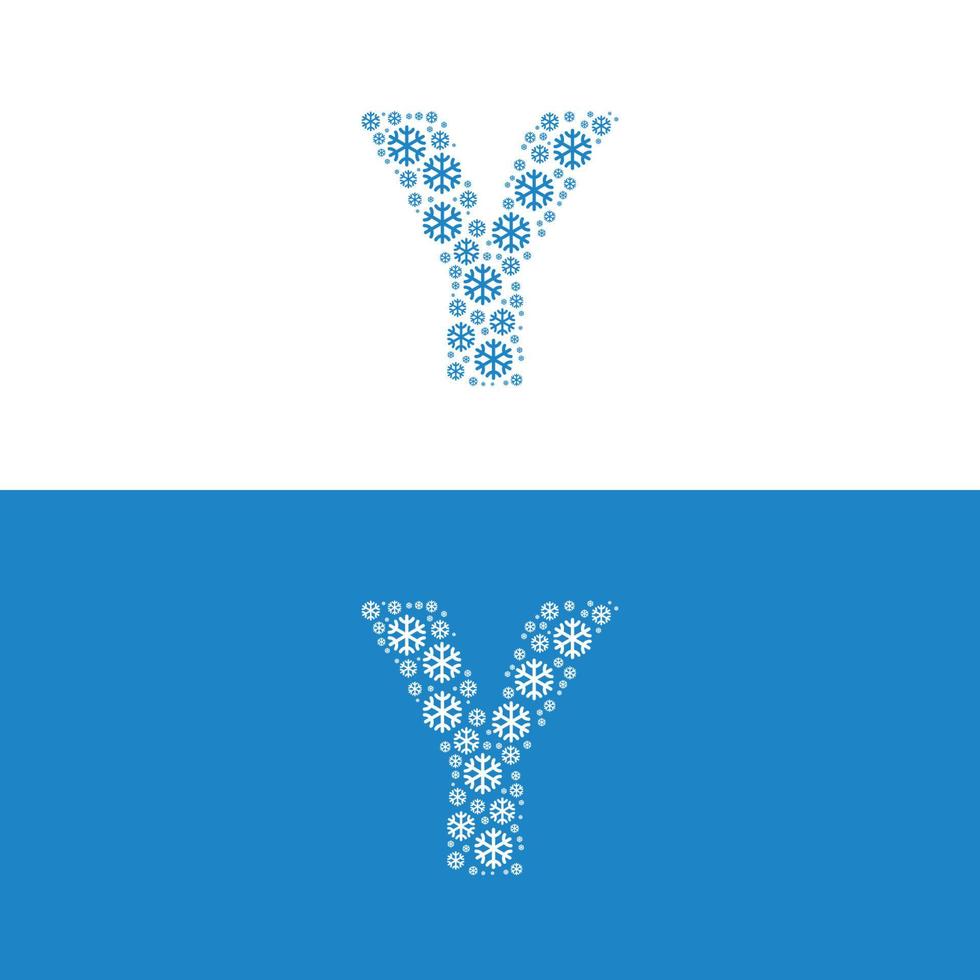 sneeuw verkoudheid brief een logo vector