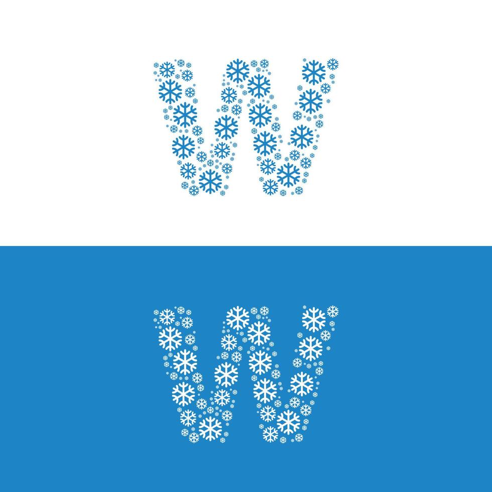 sneeuw verkoudheid brief een logo vector