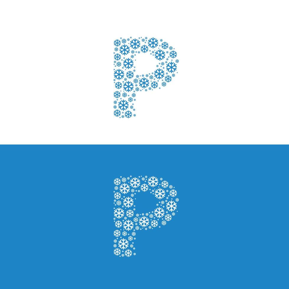 sneeuw verkoudheid brief een logo vector