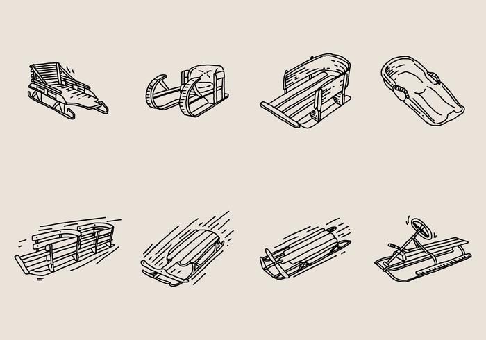 Toboggan Pictogram vector
