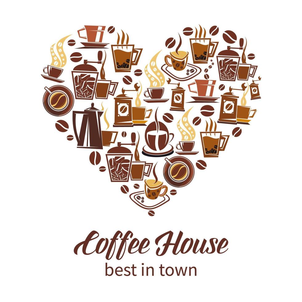 koffie huis vector ontwerp