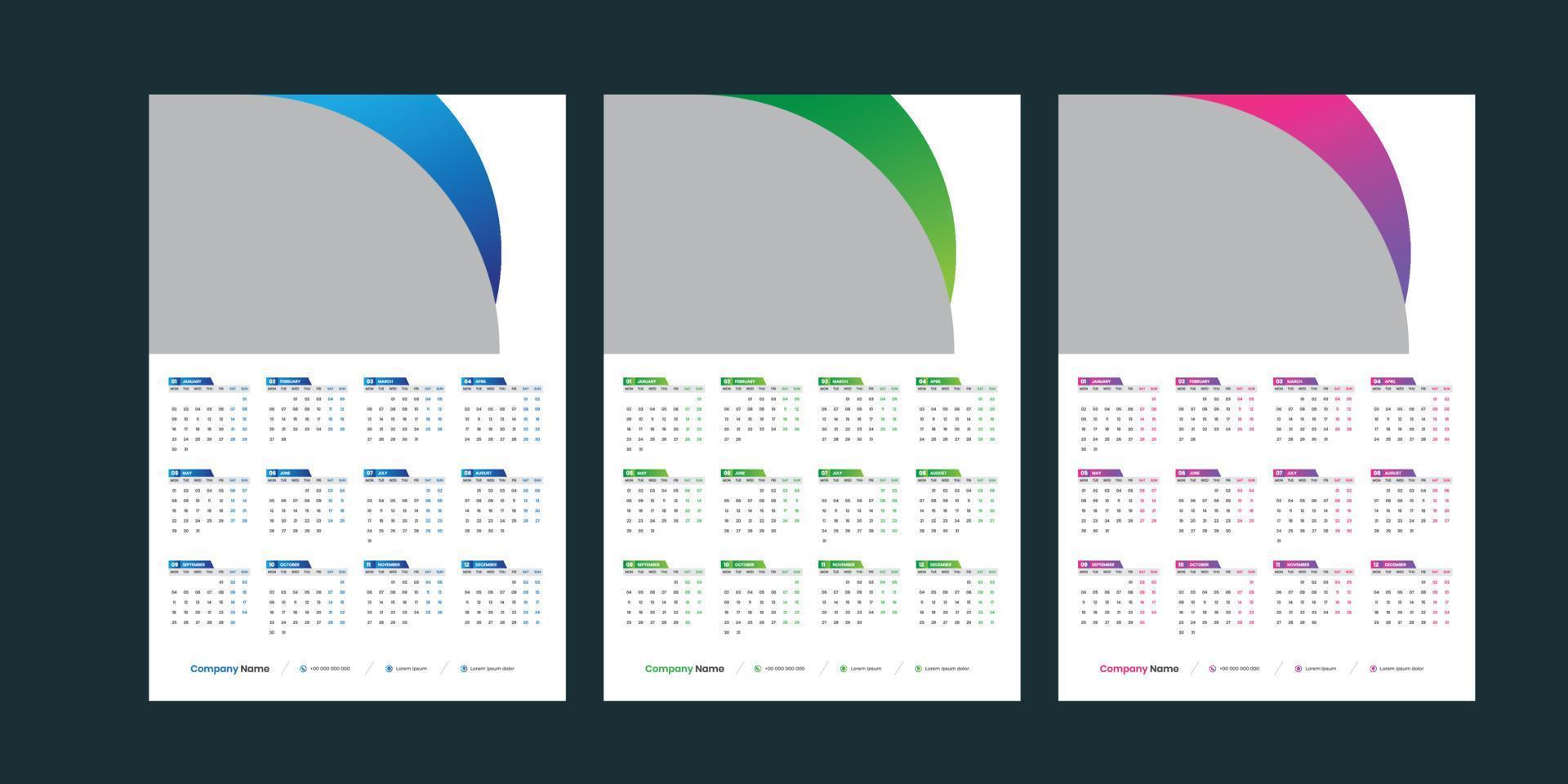 wandkalender 2023 vector