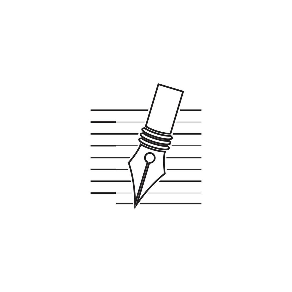 pen icoon sjabloon vector illustratie