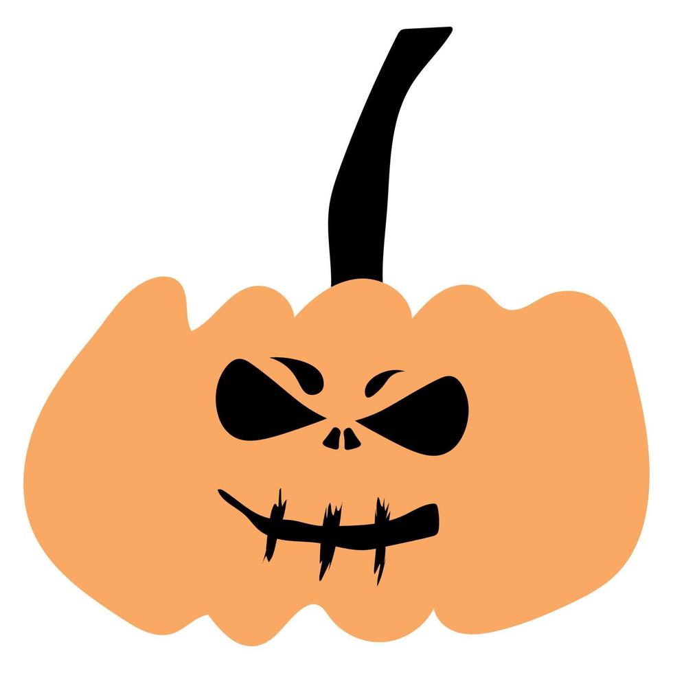 herfst halloween eng pompoen. oogst seizoen. vector