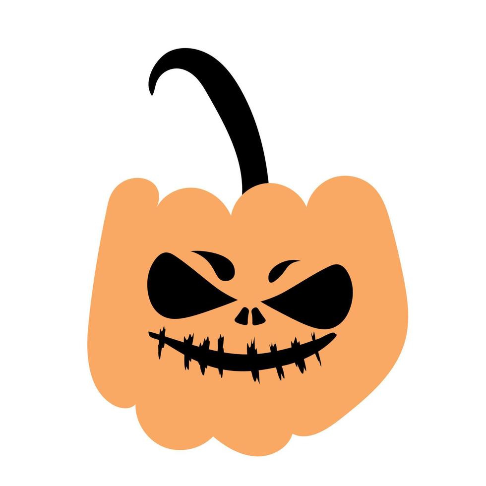 herfst halloween eng pompoen. oogst seizoen. vector