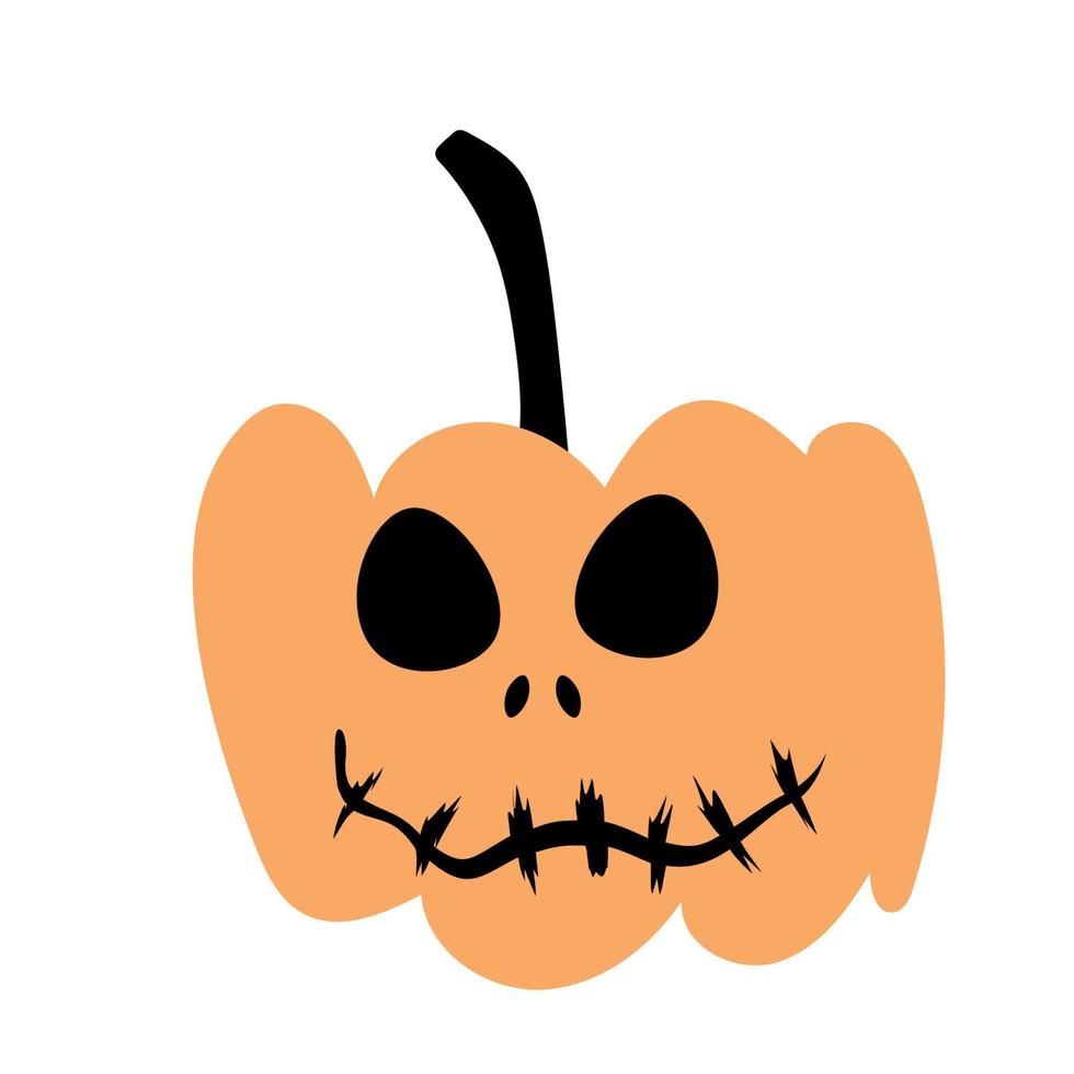 herfst halloween eng pompoen. oogst seizoen. vector