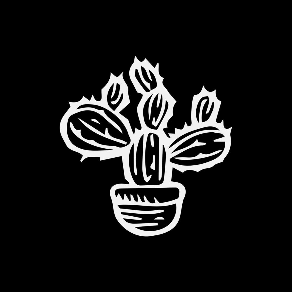 cactus tekening reeks vector illustratie