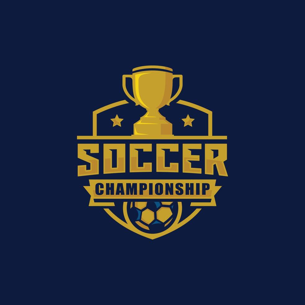 voetbal kampioenschap logo ontwerp vector