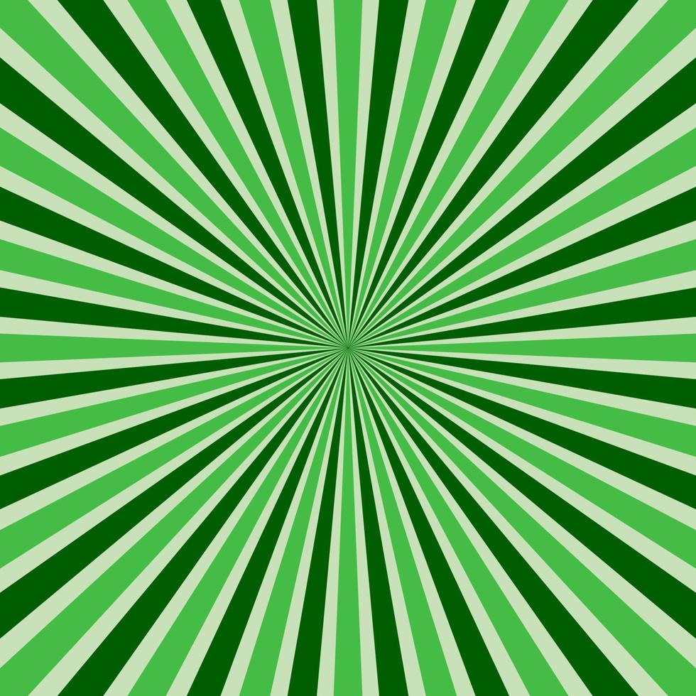 abstract retro stralen groen achtergrond. vector