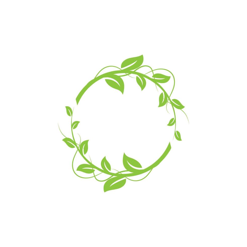 groene boom blad ecologie natuur element vector