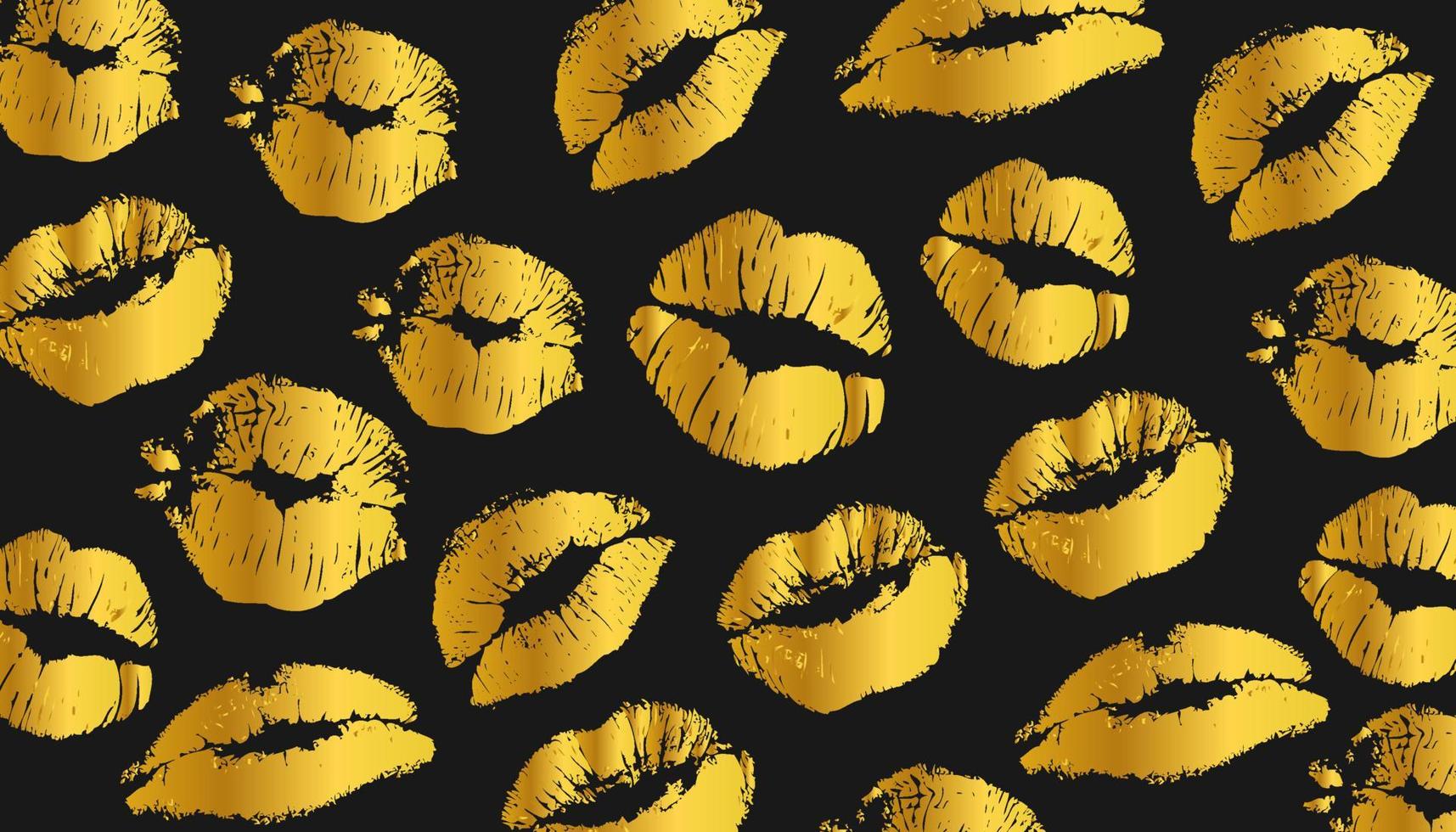 goud lippen vector illustratie