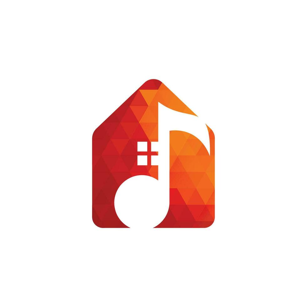 muziek- huis icoon logo vector. vector