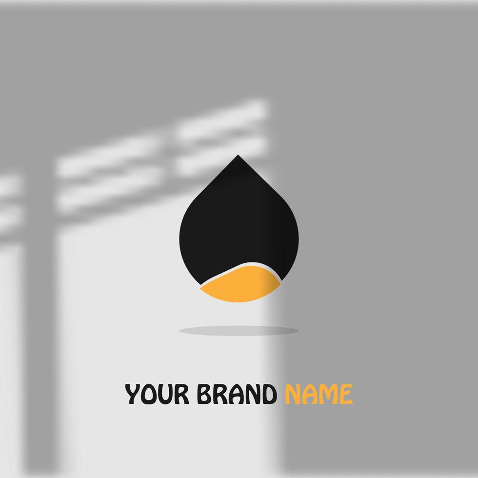 logo icoon ontwerp vorm GPS kaarten plaats zwart kleur oranje elegant modieus voor bedrijf kaarten eps 10 vector