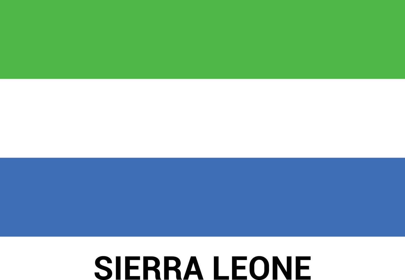 Sierra Leone vlag ontwerp vector