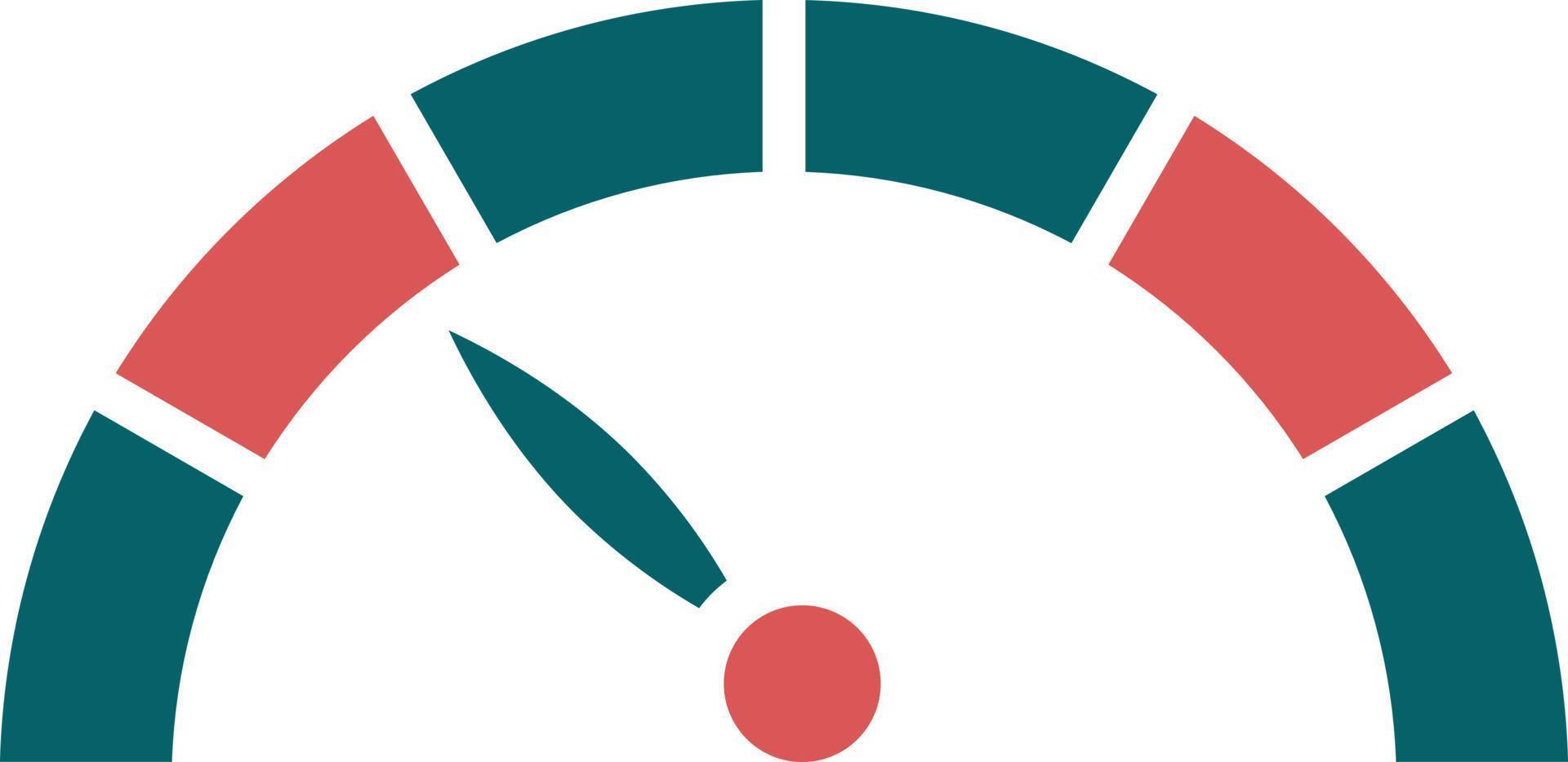 snelheidsmeter pictogramstijl vector