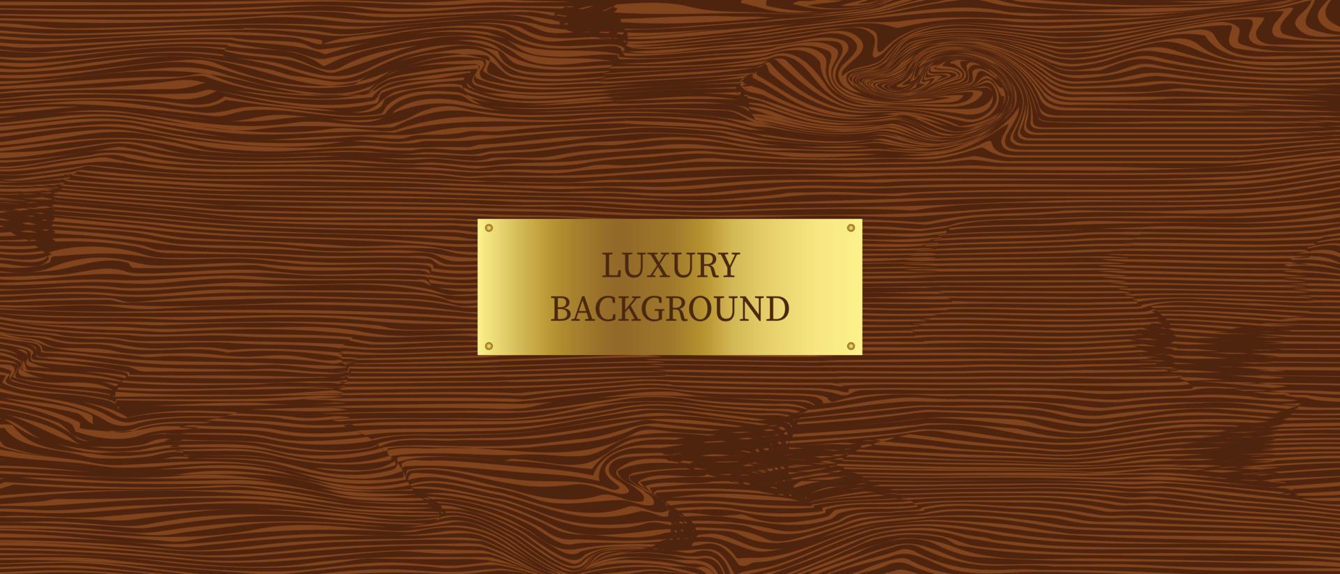 luxe houten bord vector achtergrond, mode of Product sjabloon