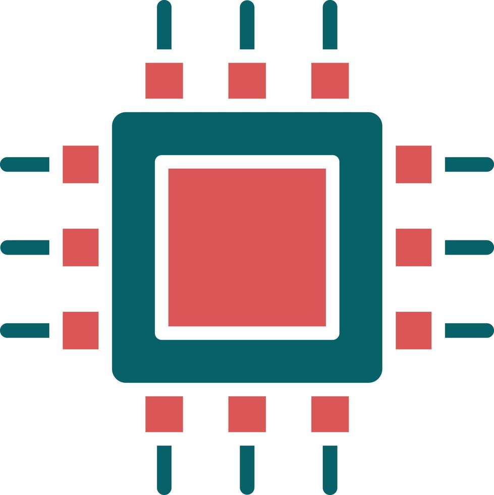 cpu-pictogramstijl vector