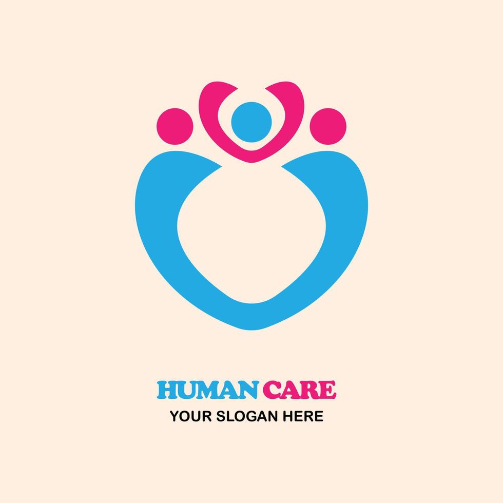 menselijk liefde logo vector