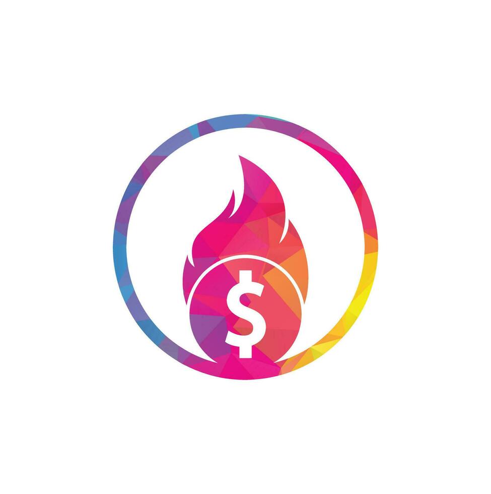 brand geld logo ontwerp sjabloon. geld brand logo sjabloon. vector