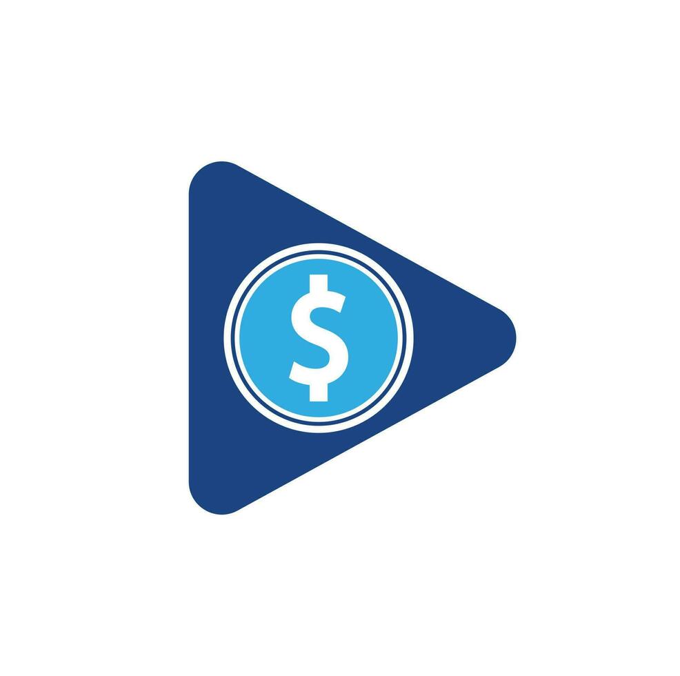 geld video Speel logo sjabloon ontwerp. modern logo video voor geld. vector