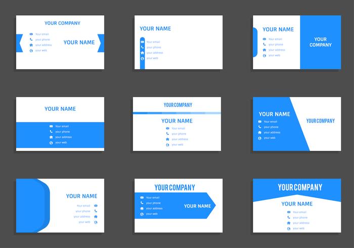 Gratis visitekaartje vector sjabloon