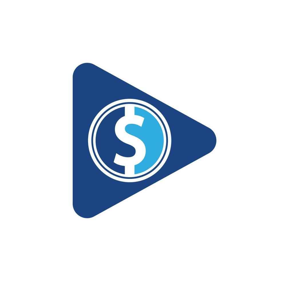 geld video Speel logo sjabloon ontwerp. modern logo video voor geld. vector